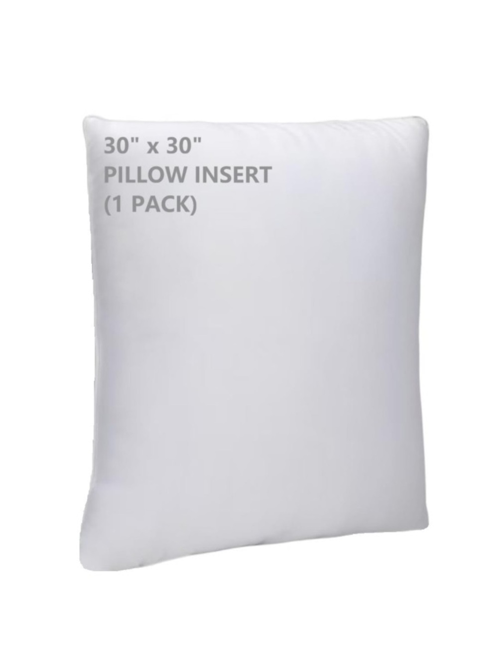Pillow Insert Hypoallergenic EXTRA-LARGE SQUARE 30x30” (1-count) WHITE